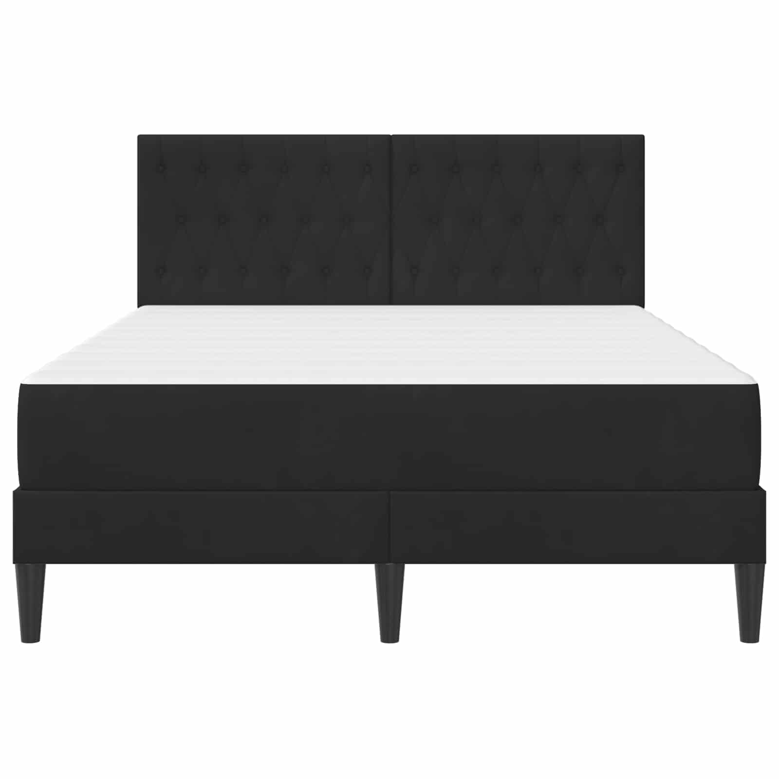 Bettgestell mit Matratze mit Kopfteil Hellgrau 80 x 200 cm Samt