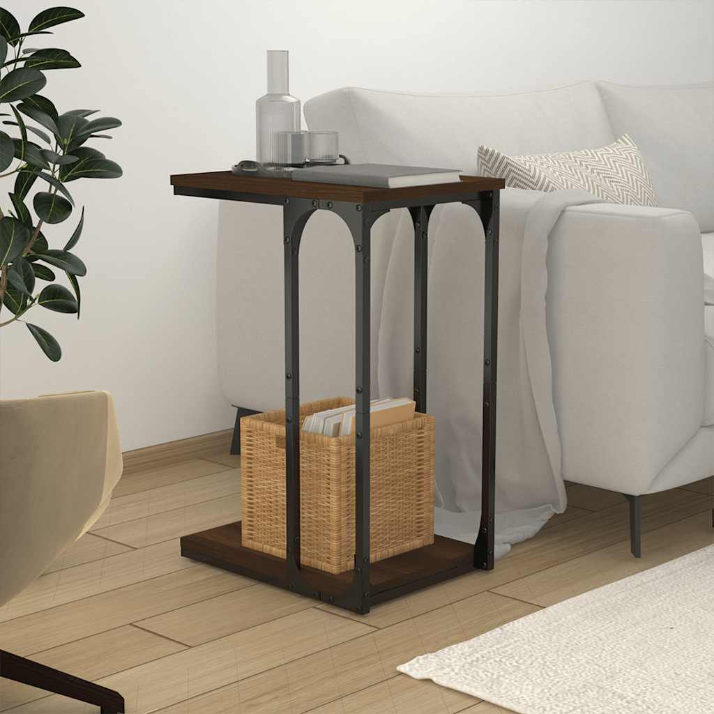 Beistelltisch Schwarz 50x35x52 cm Holzwerkstoff