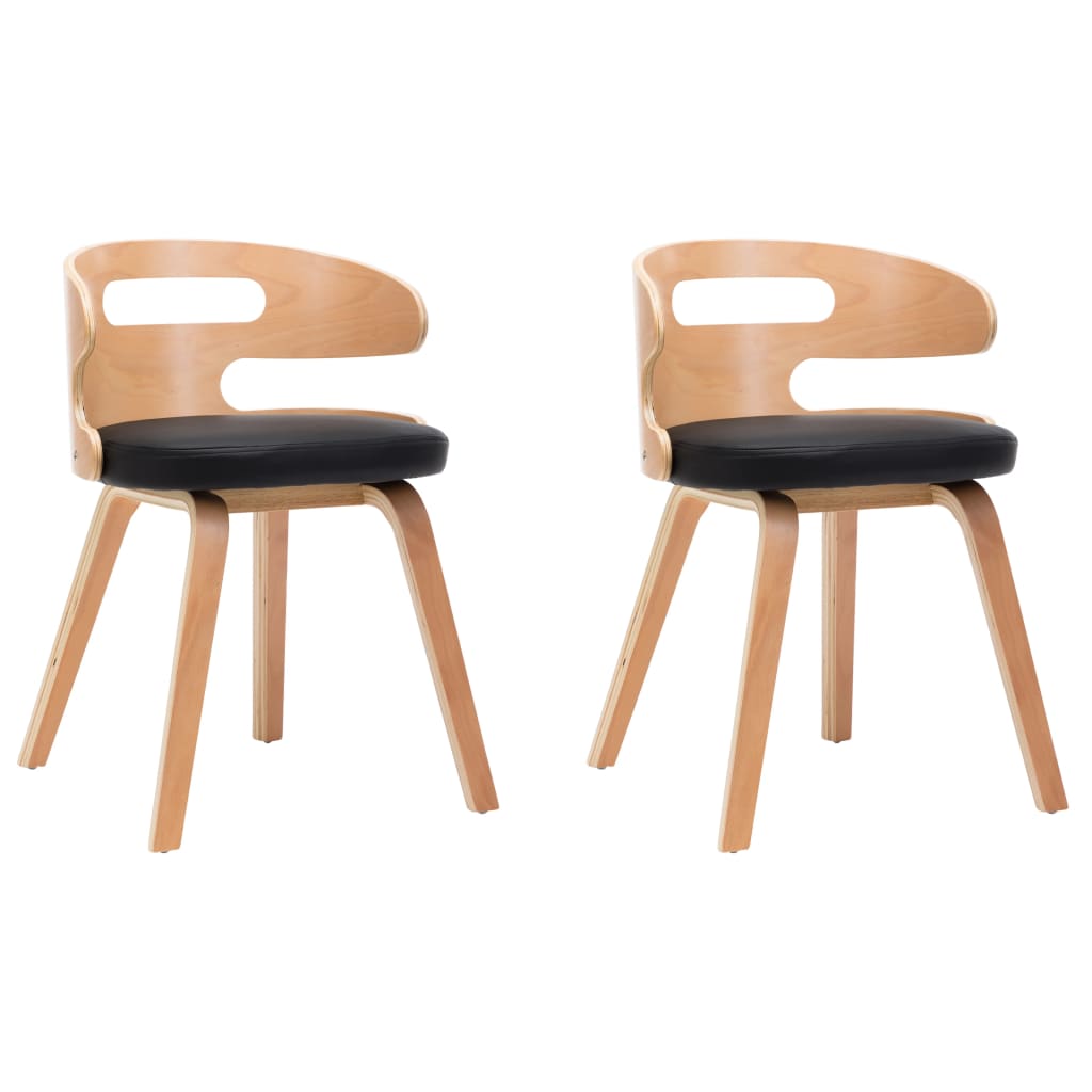 Esszimmerstühle 4 Stk. Braun Bugholz und Kunstleder
