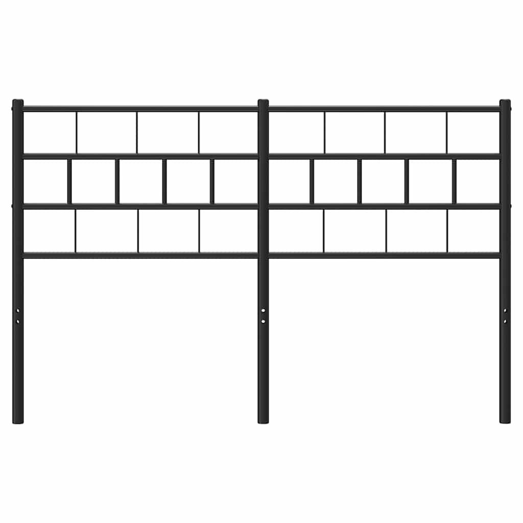 Ersatz-Kopfteil Metall Schwarz 100 cm