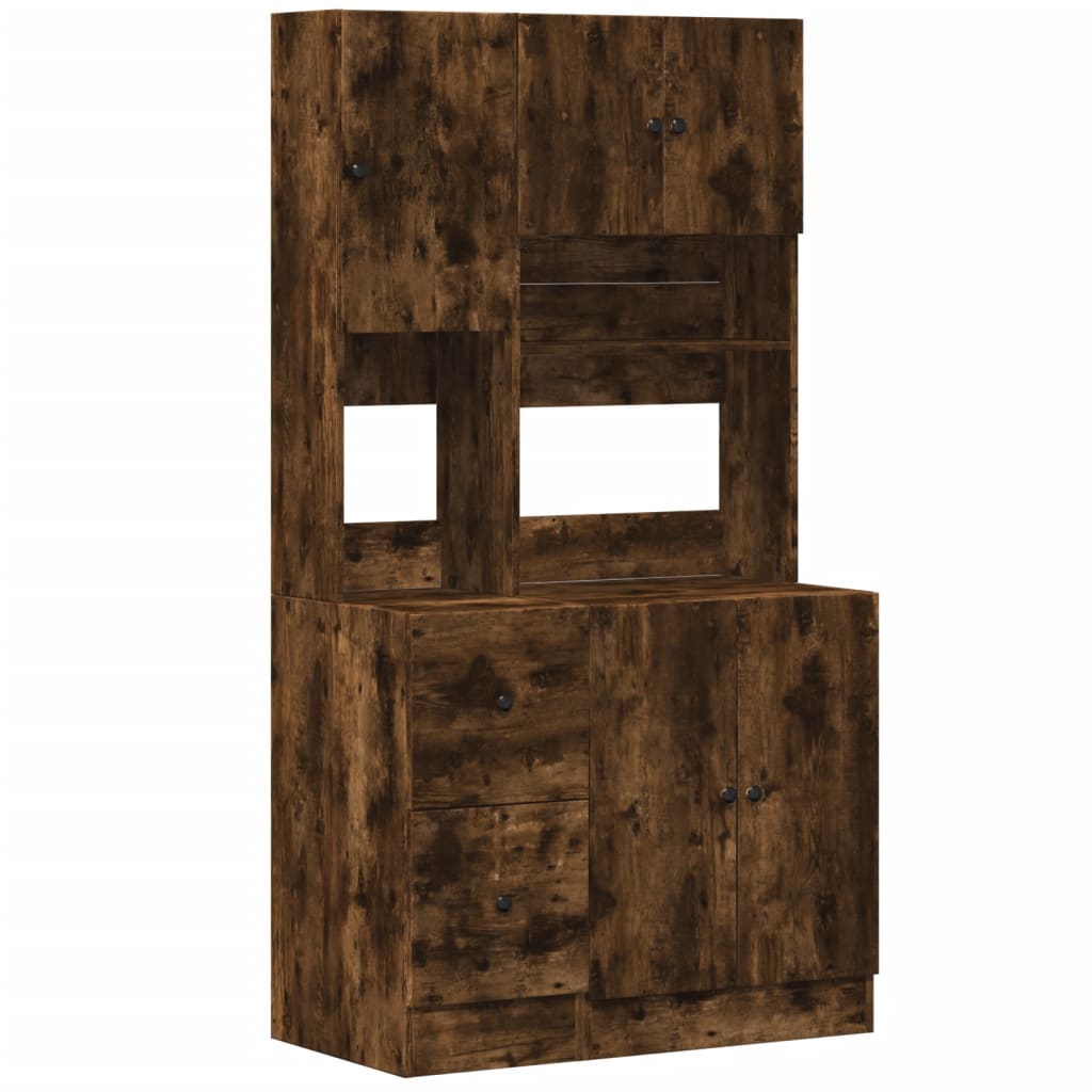 Küchenschrank Weiß 95x50x180 cm Holzwerkstoff