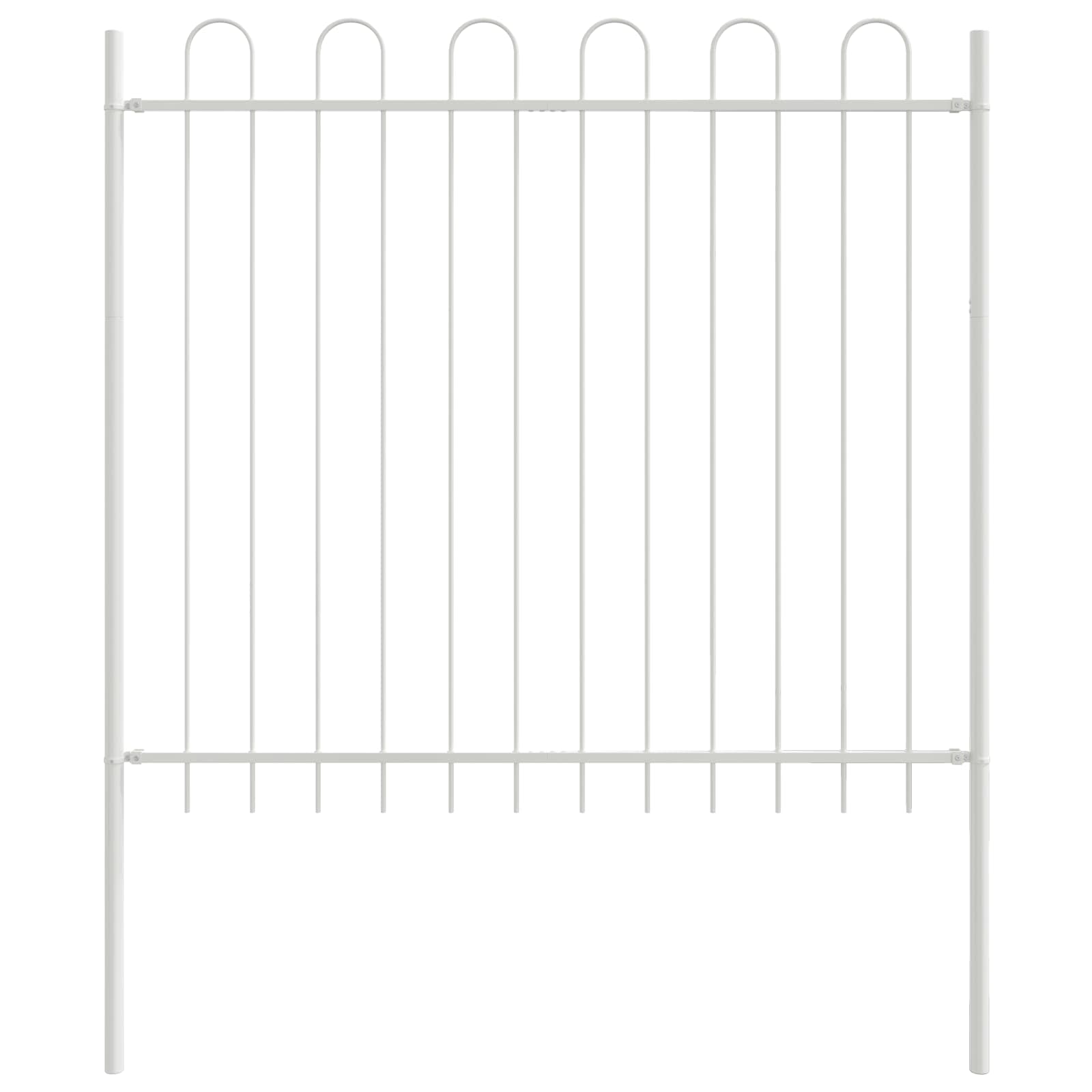 Gartenzaun Woerden mit Speerspitze Stahl 181 x 60 cm Schwarz