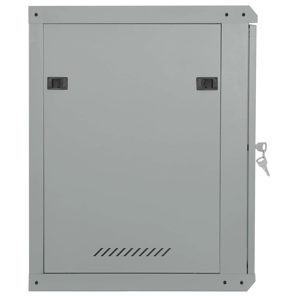Netzwerkschrank mit Speicher Grau 60 x 45 x 28 cm Stahl