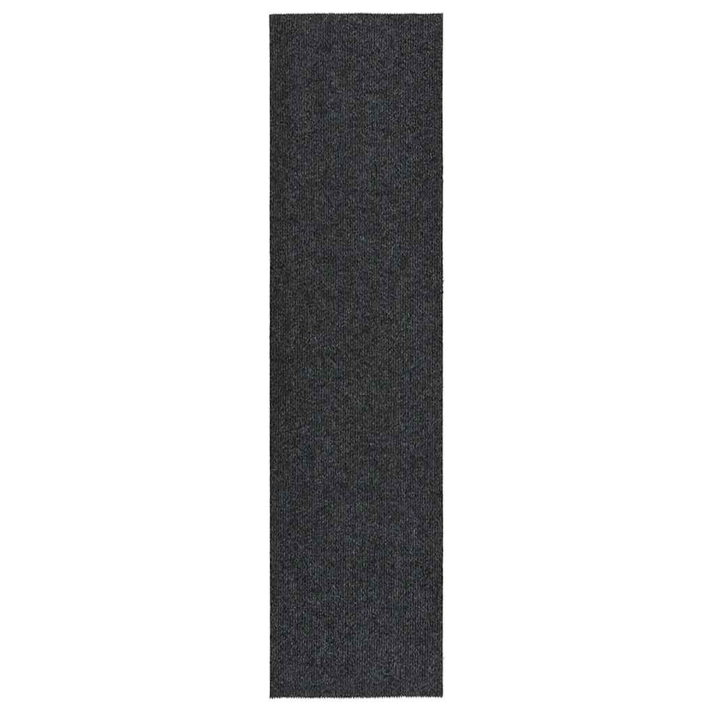Teppichläufer Grau 80 x 150 cm Stoff