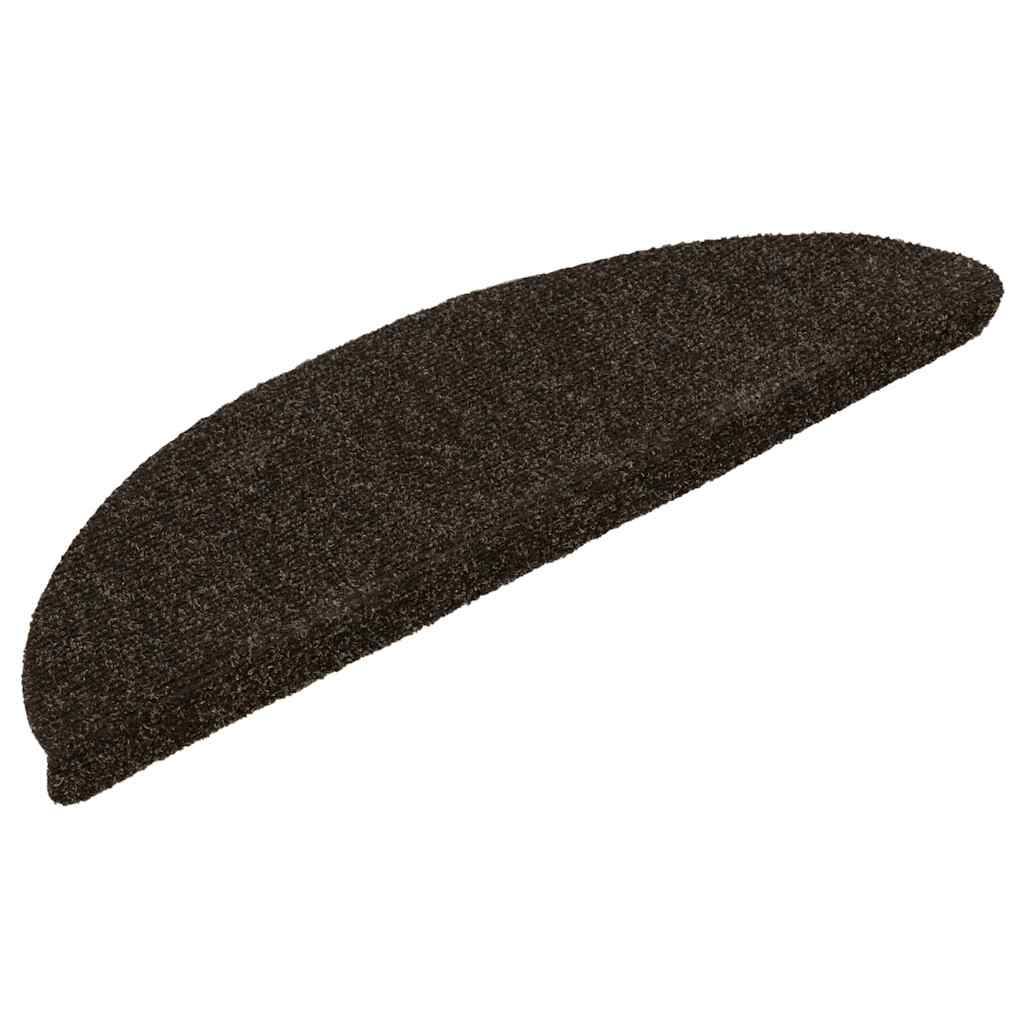 Stufenmatten Selbstklebend 15 Stk. 56x17x3 cm Hellbraun Halbrund