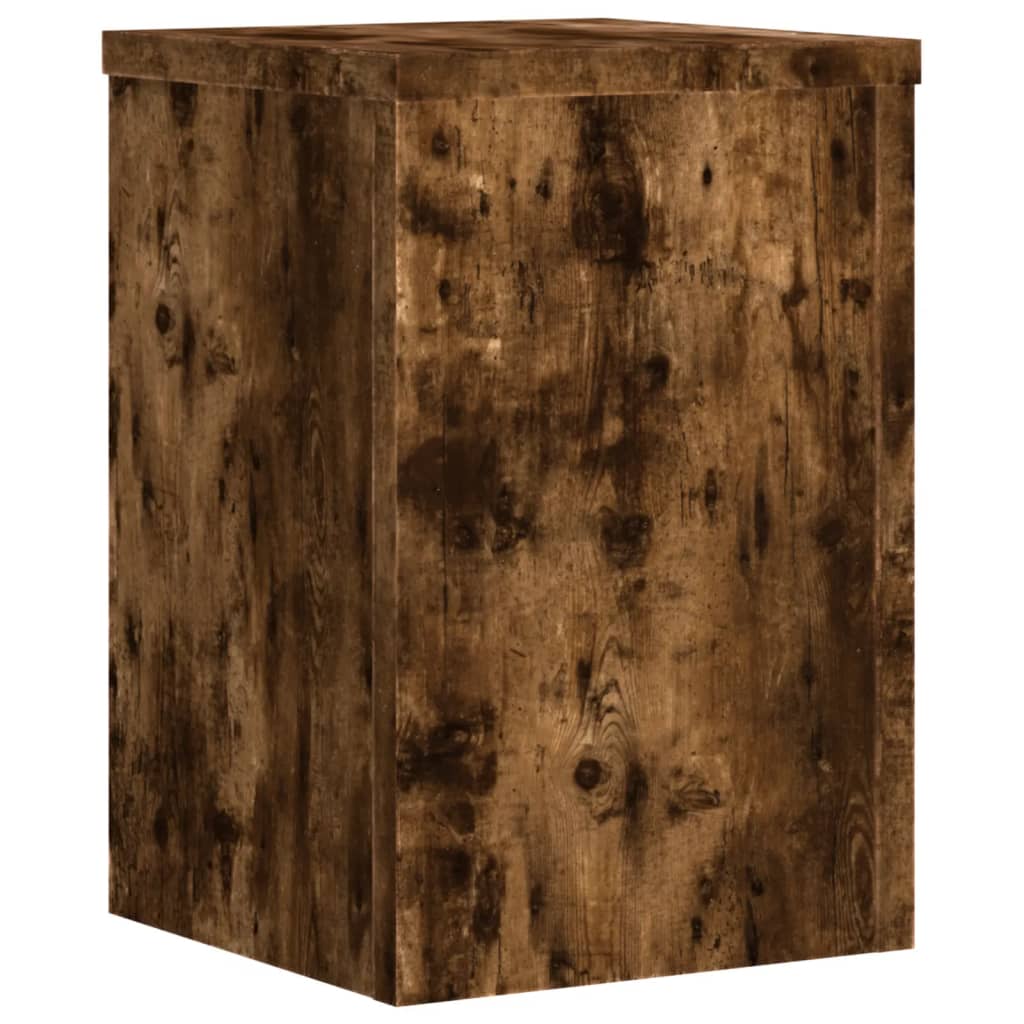 Pflanzenständer 2 Stk. Weiß 33x33x100 cm Holzwerkstoff