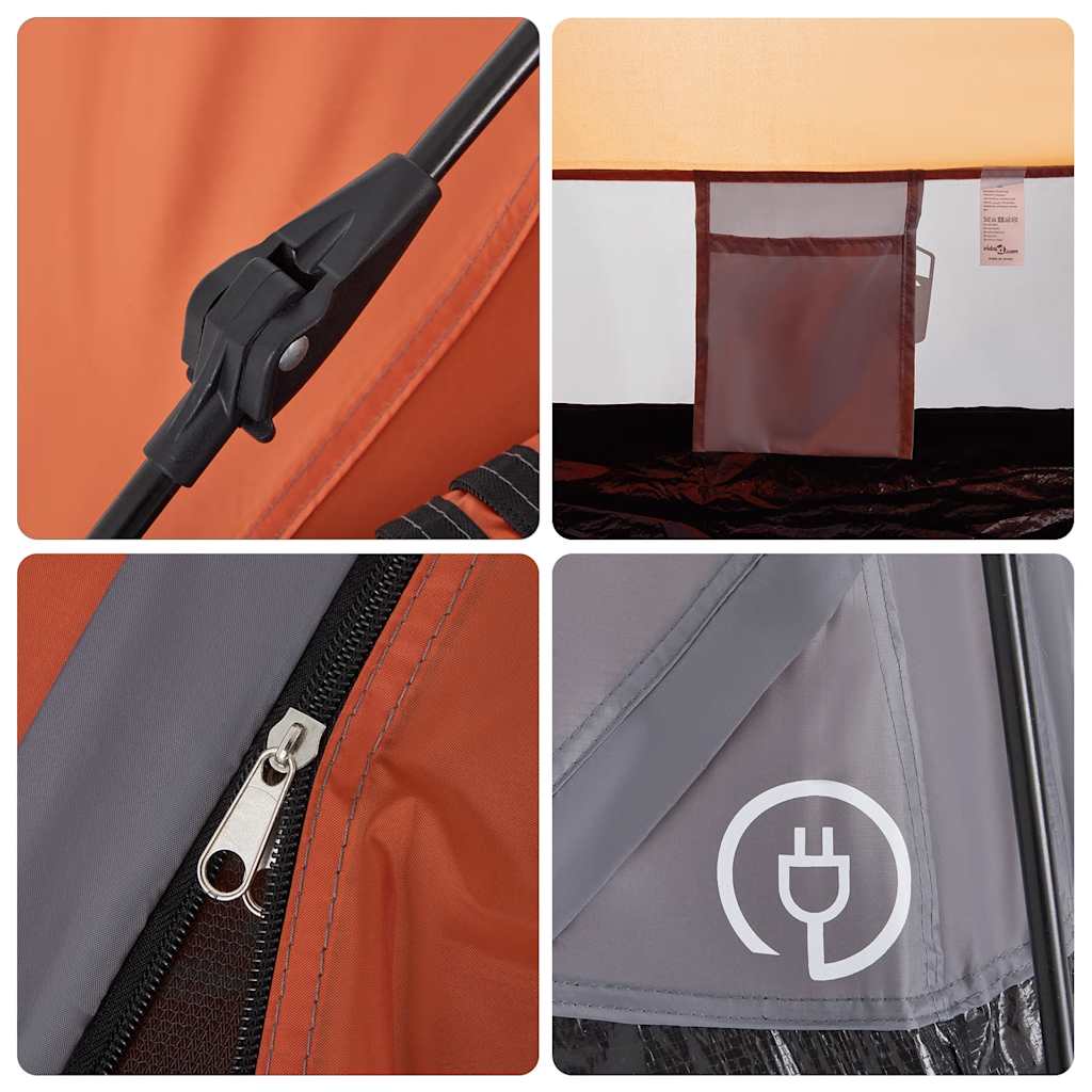 Campingzelt 4 Personen Grün Quick Release