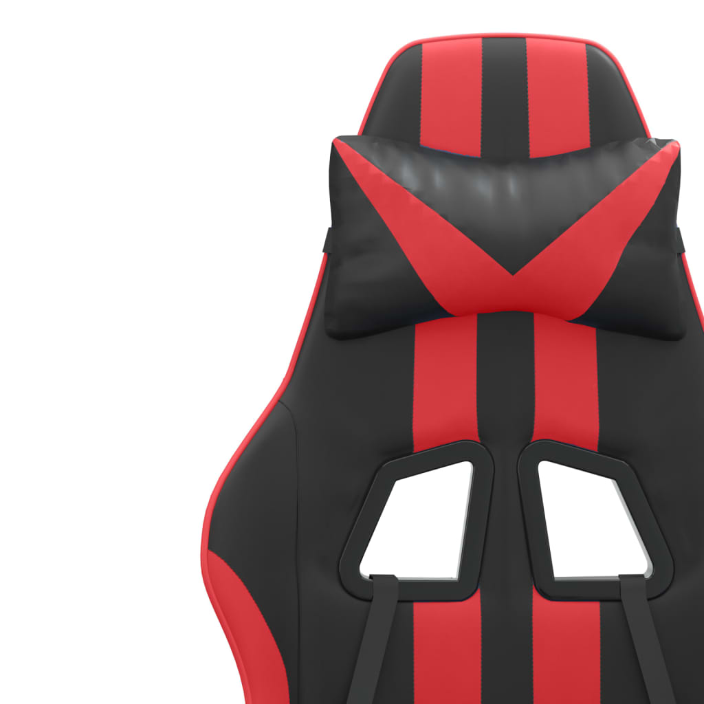Gaming-Stuhl Drehbar Schwarz und Blau Kunstleder