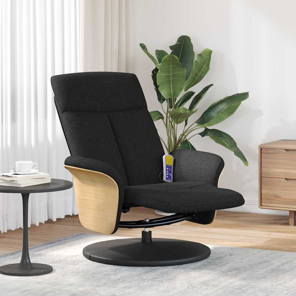 Massage Relaxsessel Schwarz 79 x 87 x 104,5 cm Stoff