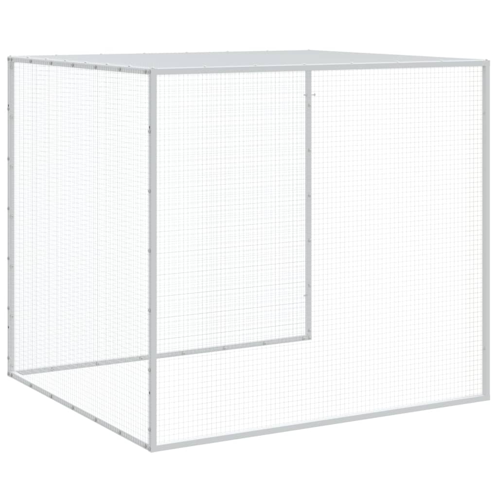 Hühnerkäfig mit Dach Anthrazit 103x98x90 cm Verzinkter Stahl