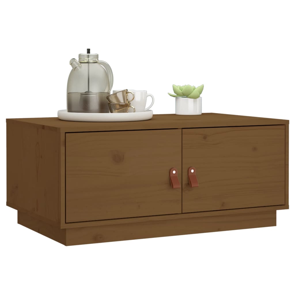 Couchtisch 80x50x35 cm Massivholz Kiefer