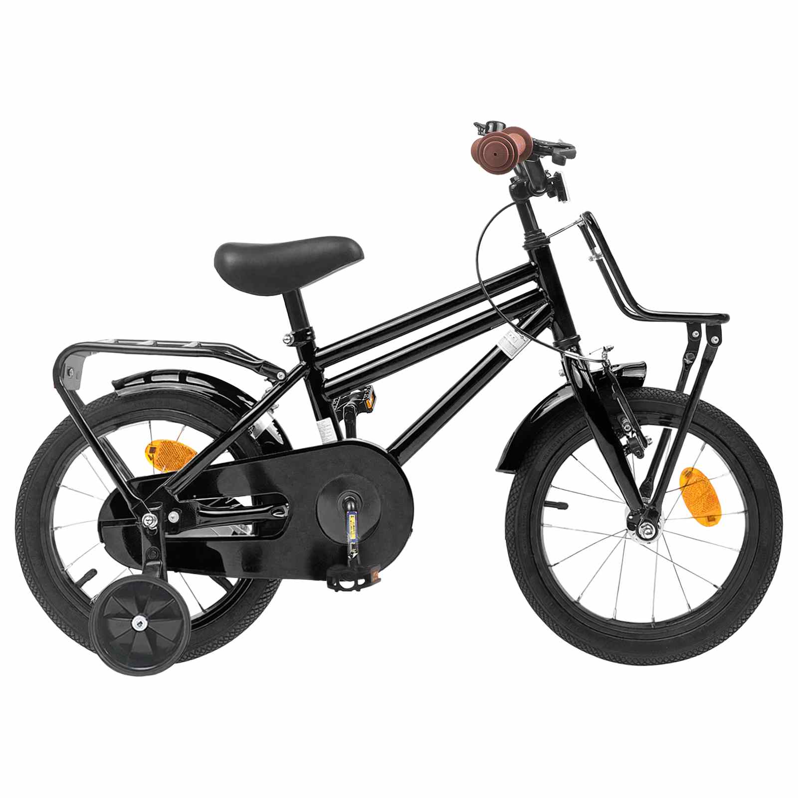 Kinderfahrrad 18 Zoll für 5-7 Jahre alt Schwarz