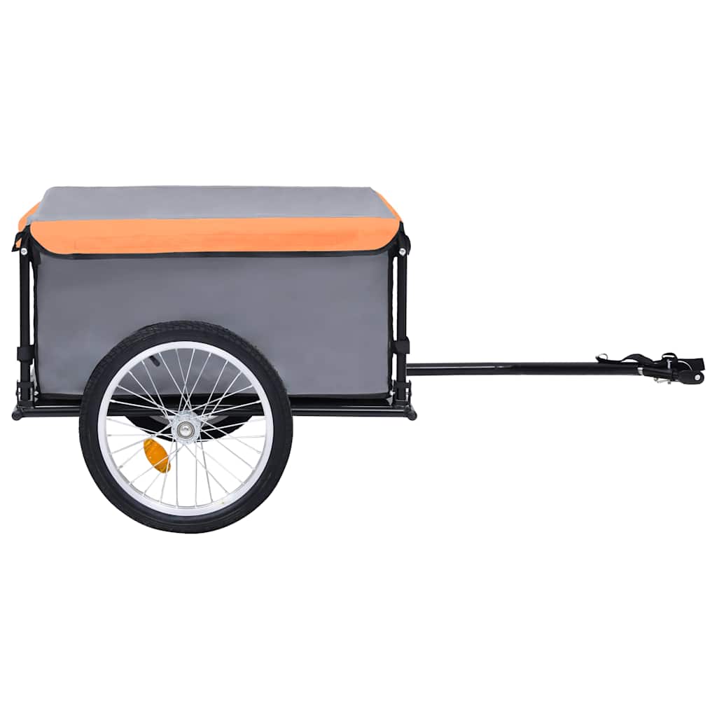 Fahrradanhänger Schwarz und Gelb 65 kg