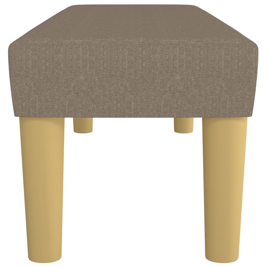 Sitzbank Hellgrau 70x30x30 cm Stoff