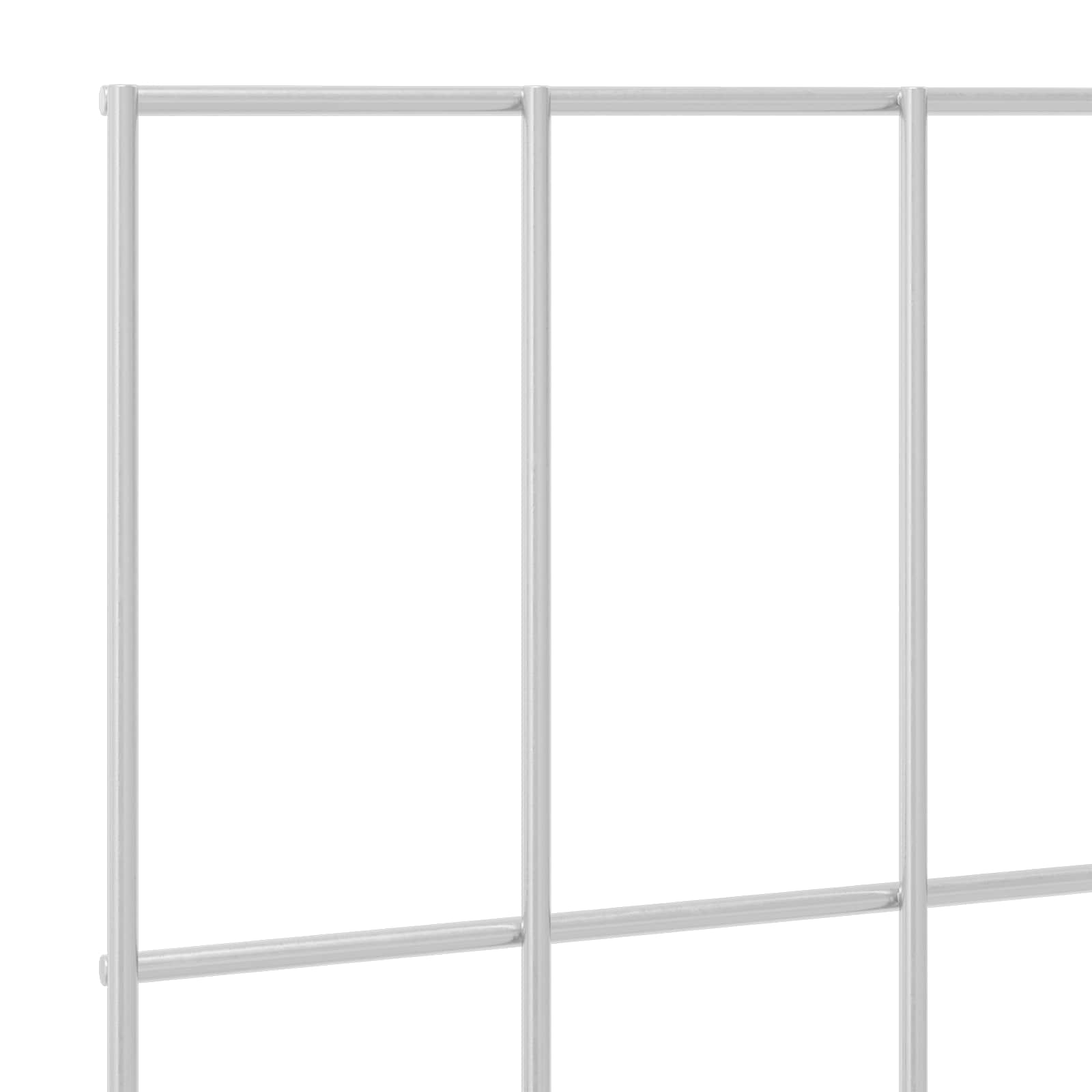 Gartenzaun-Paneel 12 pcs Verzinkter Stahl Silber