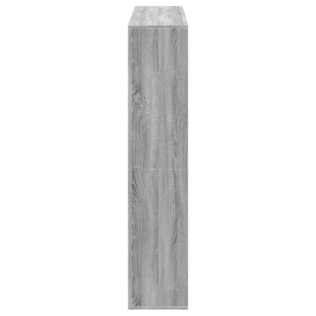Bücherregal Weiß 137,5x29x137,5 cm Holzwerkstoff