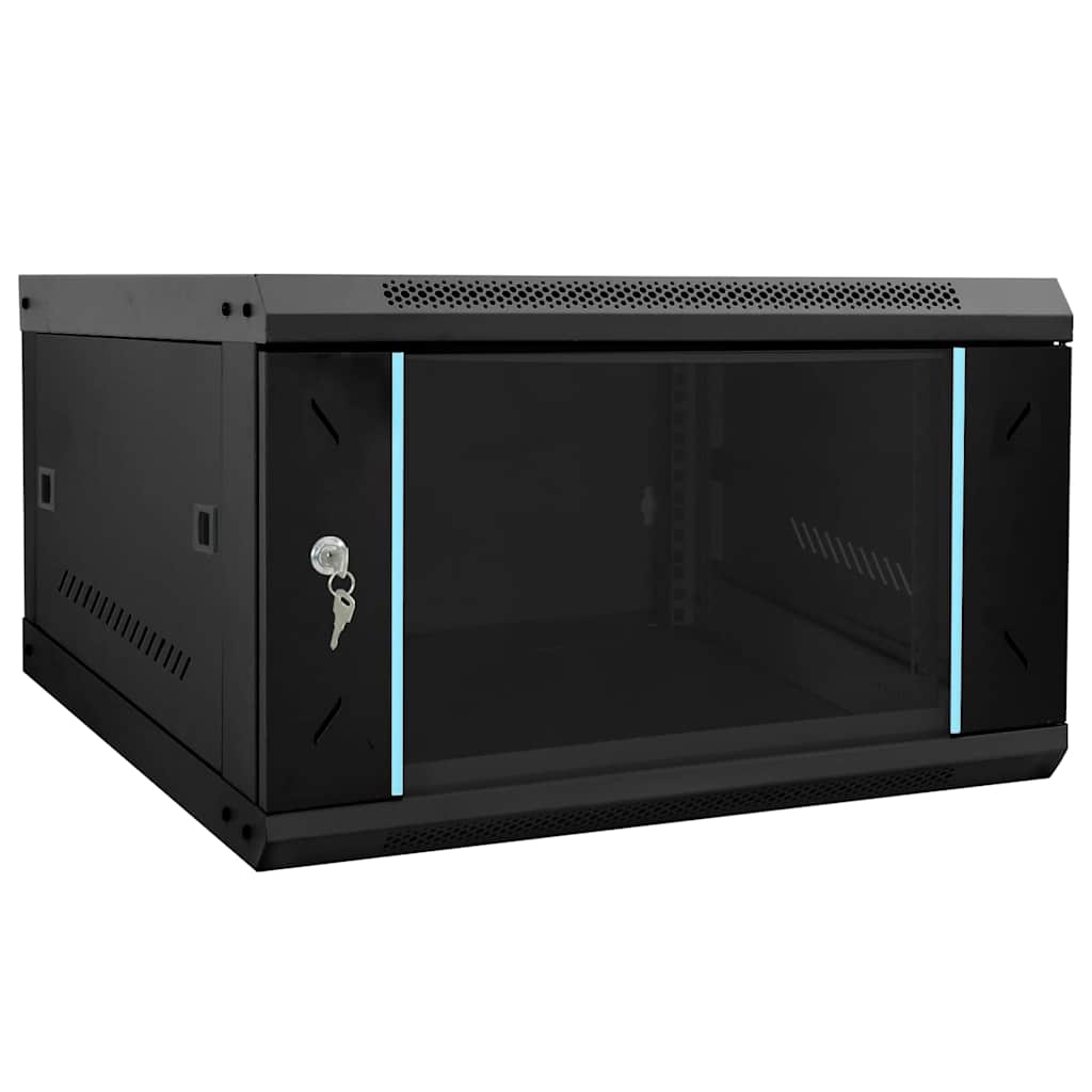 Netzwerkschrank mit Speicher Grau 60 x 45 x 28 cm Stahl