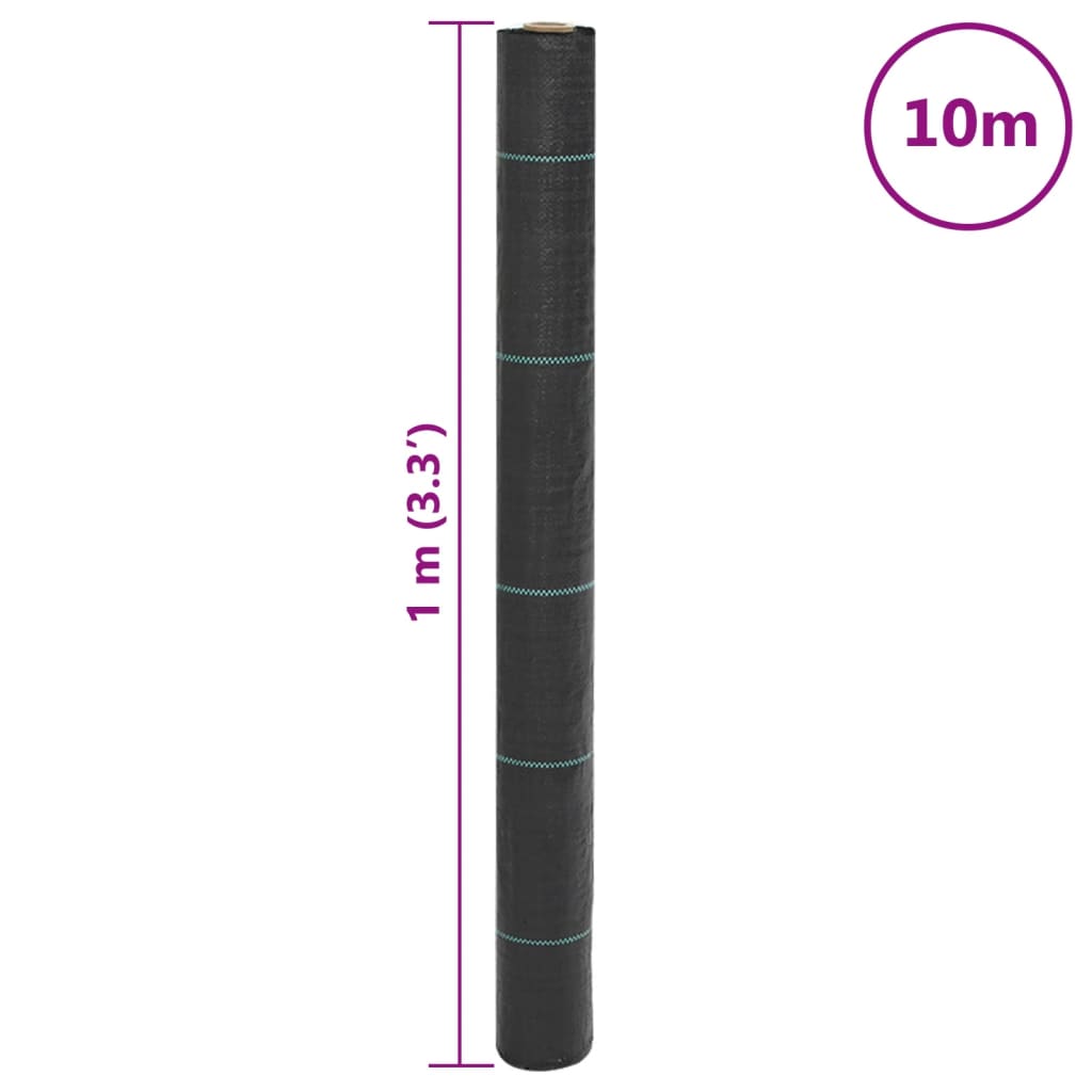 Unkrautvlies Schwarz 4x10 m PP