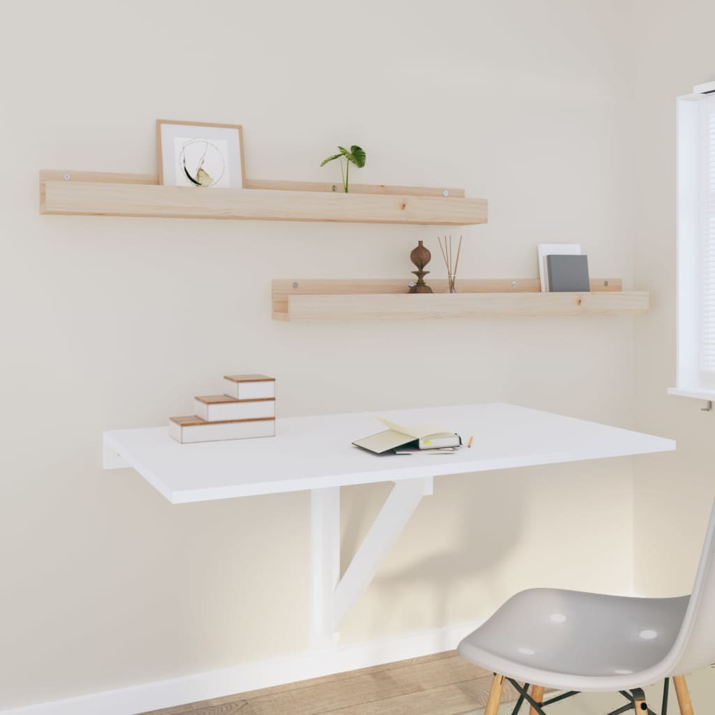Wandregale 2 Stk. 50x12x9 cm Massivholz Kiefer