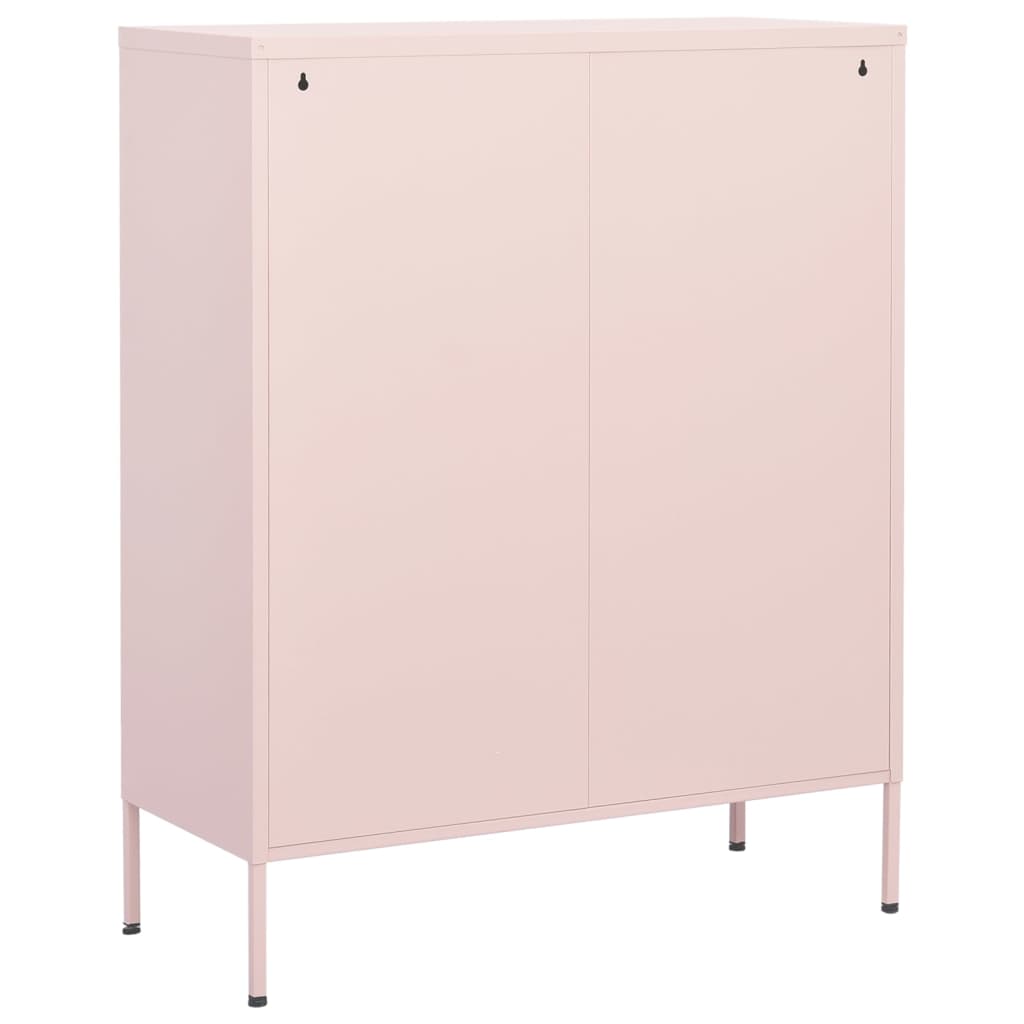 Beistellschrank Olivgrün 80x35x101,5 cm Stahl
