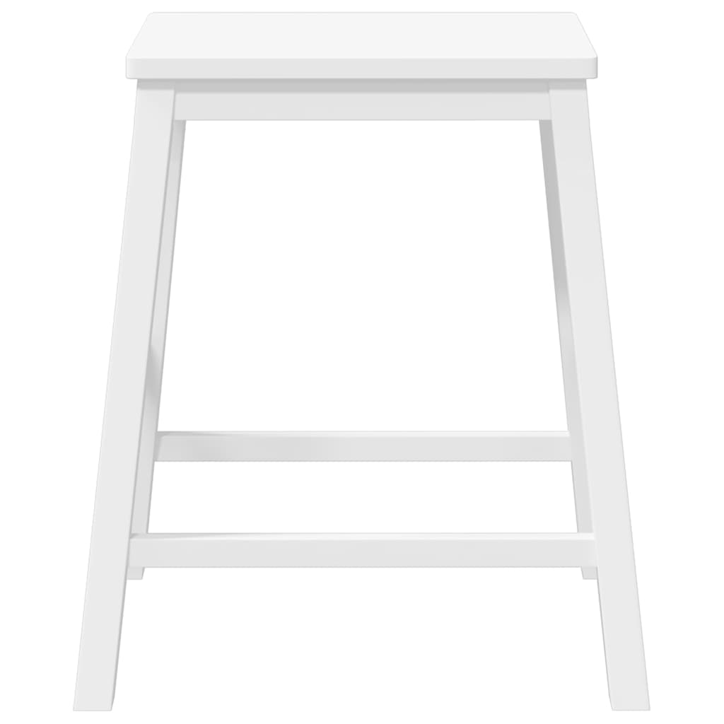 Barstühle mit Kissen 2 Stk. Braun Massivholz Gummibaum
