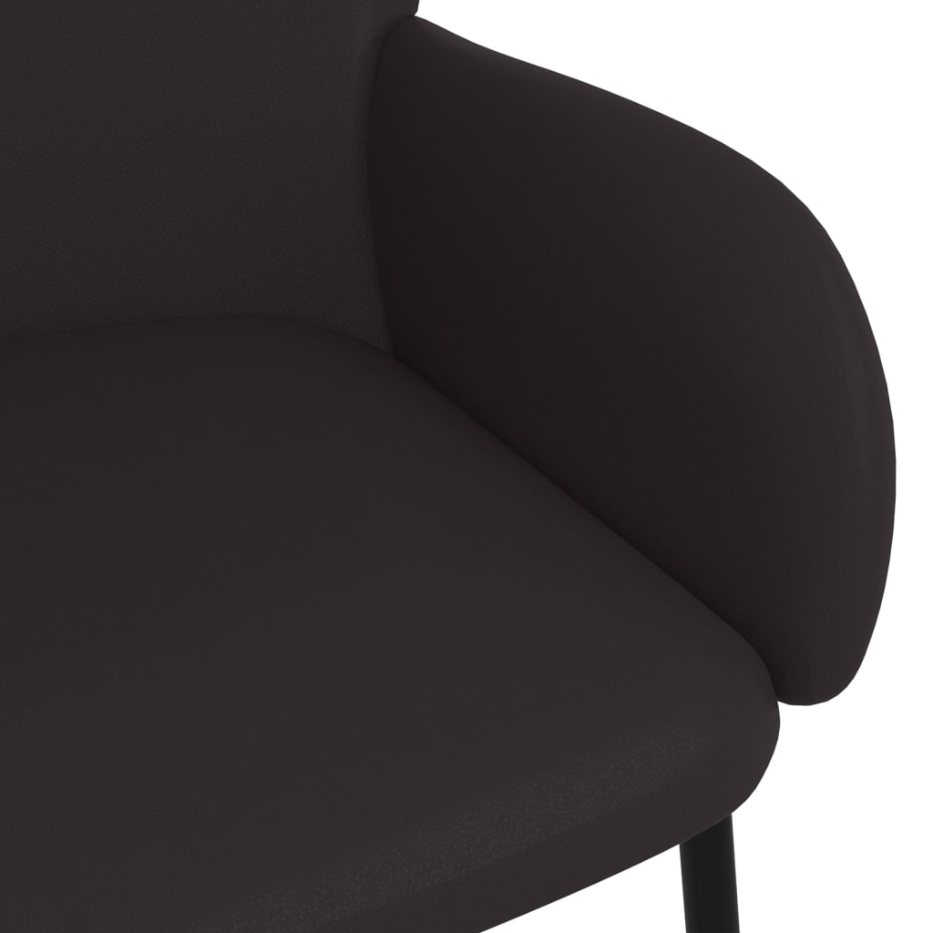 Esszimmerstühle 2 Stk. Braun Kunstleder