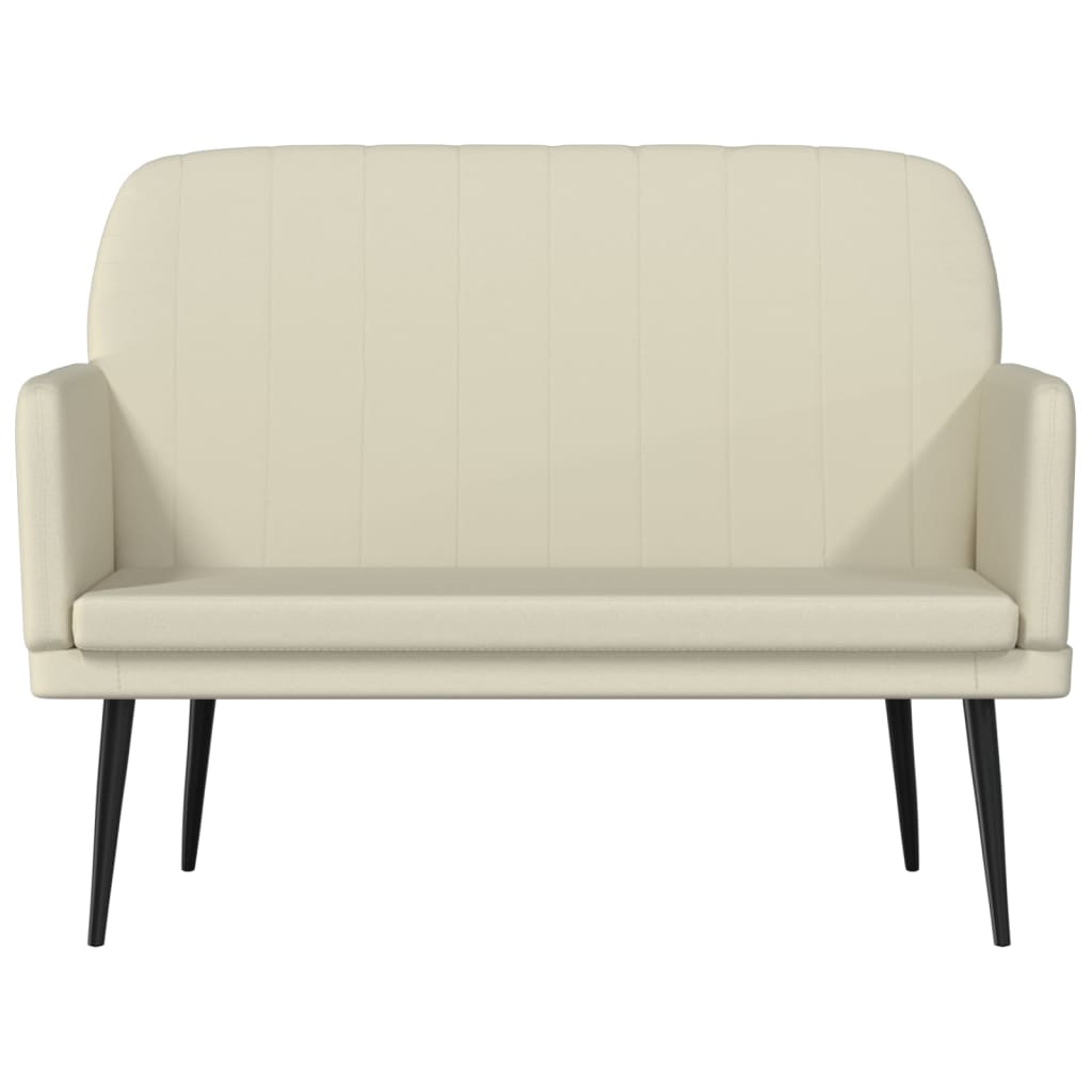 Sitzbank Grau 107x80x81 cm Kunstleder