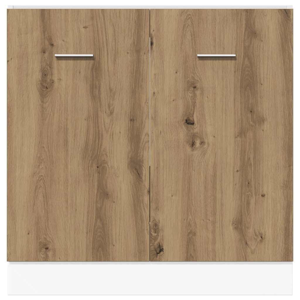Unterschrank Lyon Weiß 60x46x81,5 cm Holzwerkstoff