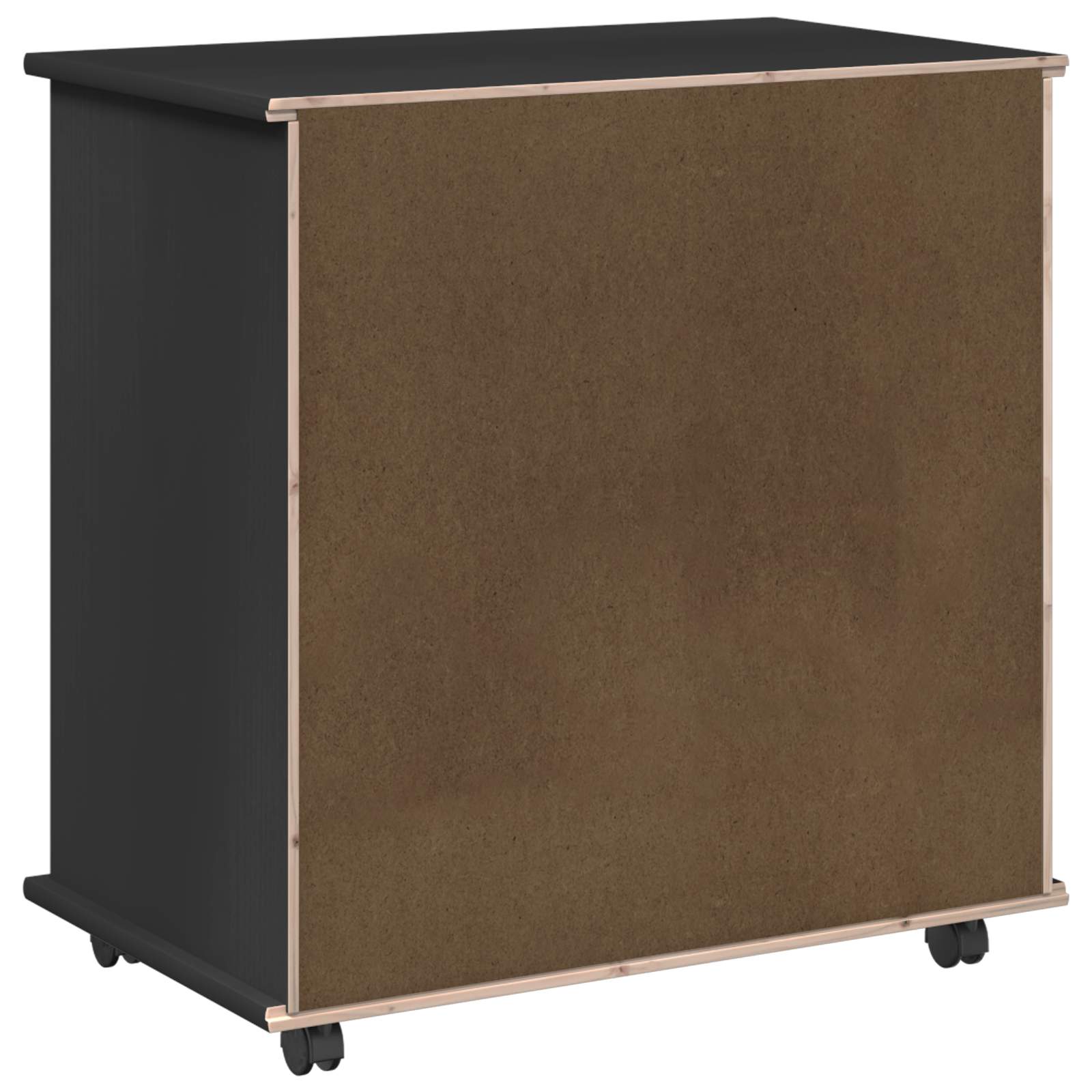 Rollschrank Honigbraun 63,5 x 39 x 65,5 cm Massivholz Kiefer