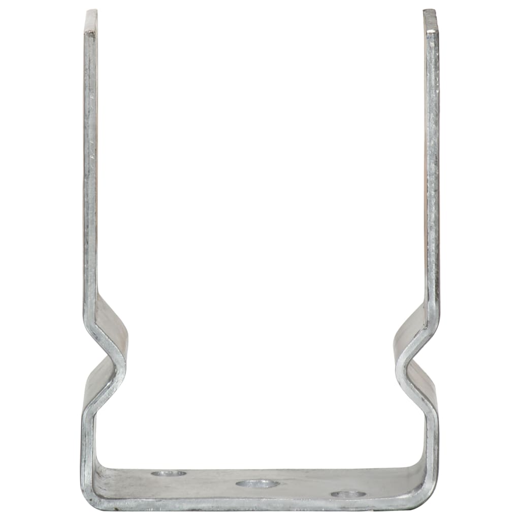 Pfostenträger 6 Stk. Silbern 9×6×15 cm Verzinkter Stahl