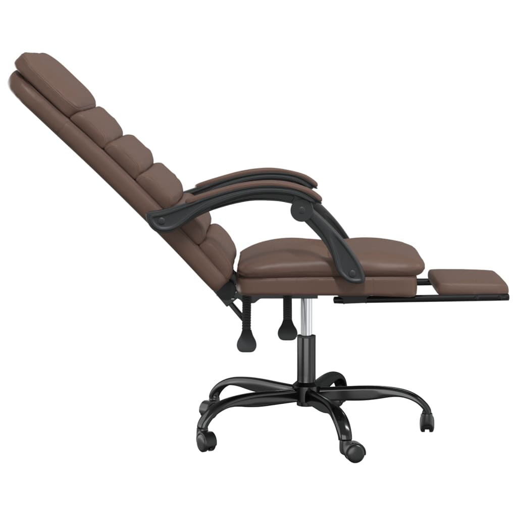 Bürostuhl mit Massagefunktion Schwarz Kunstleder