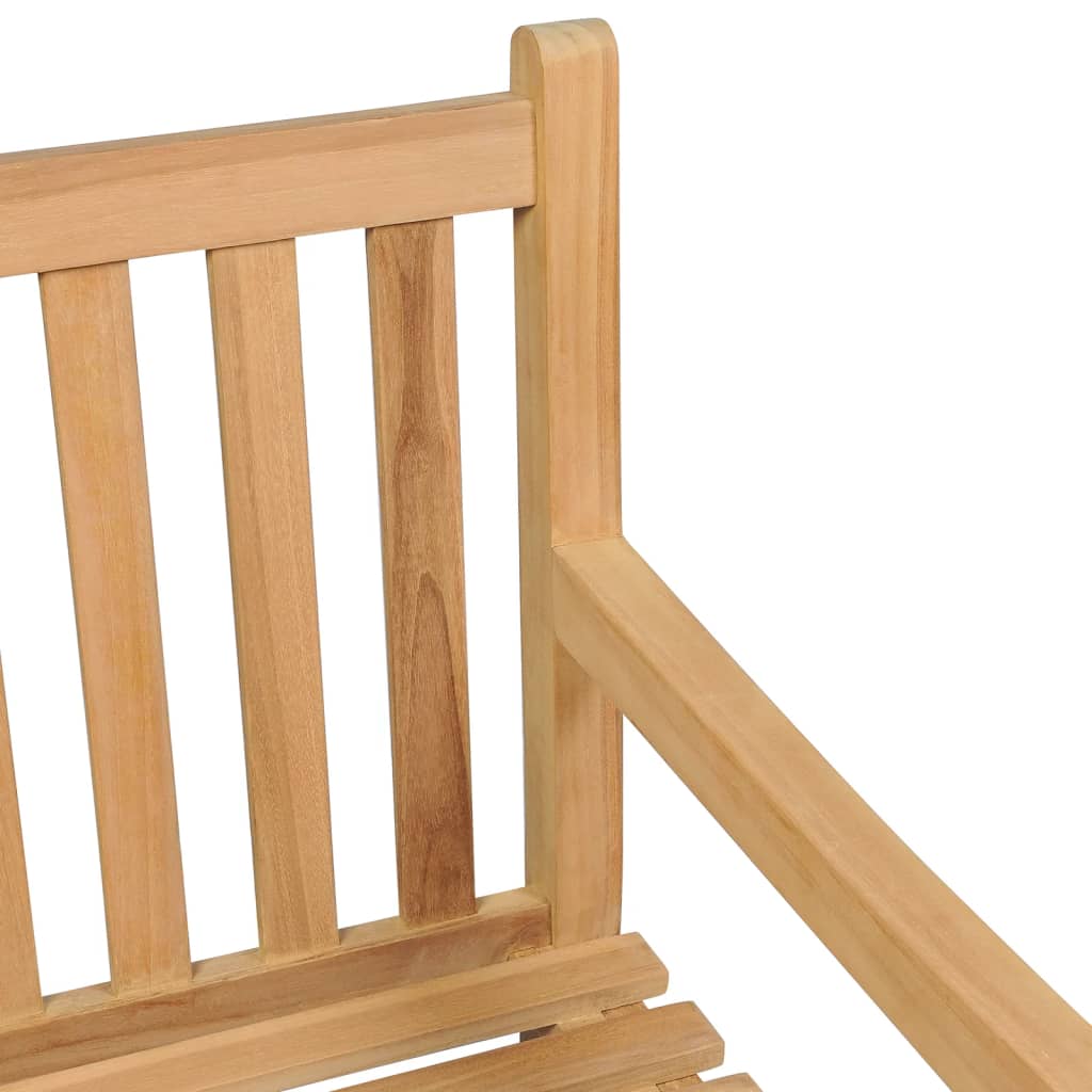 Gartenbank 114 cm Massivholz Teak