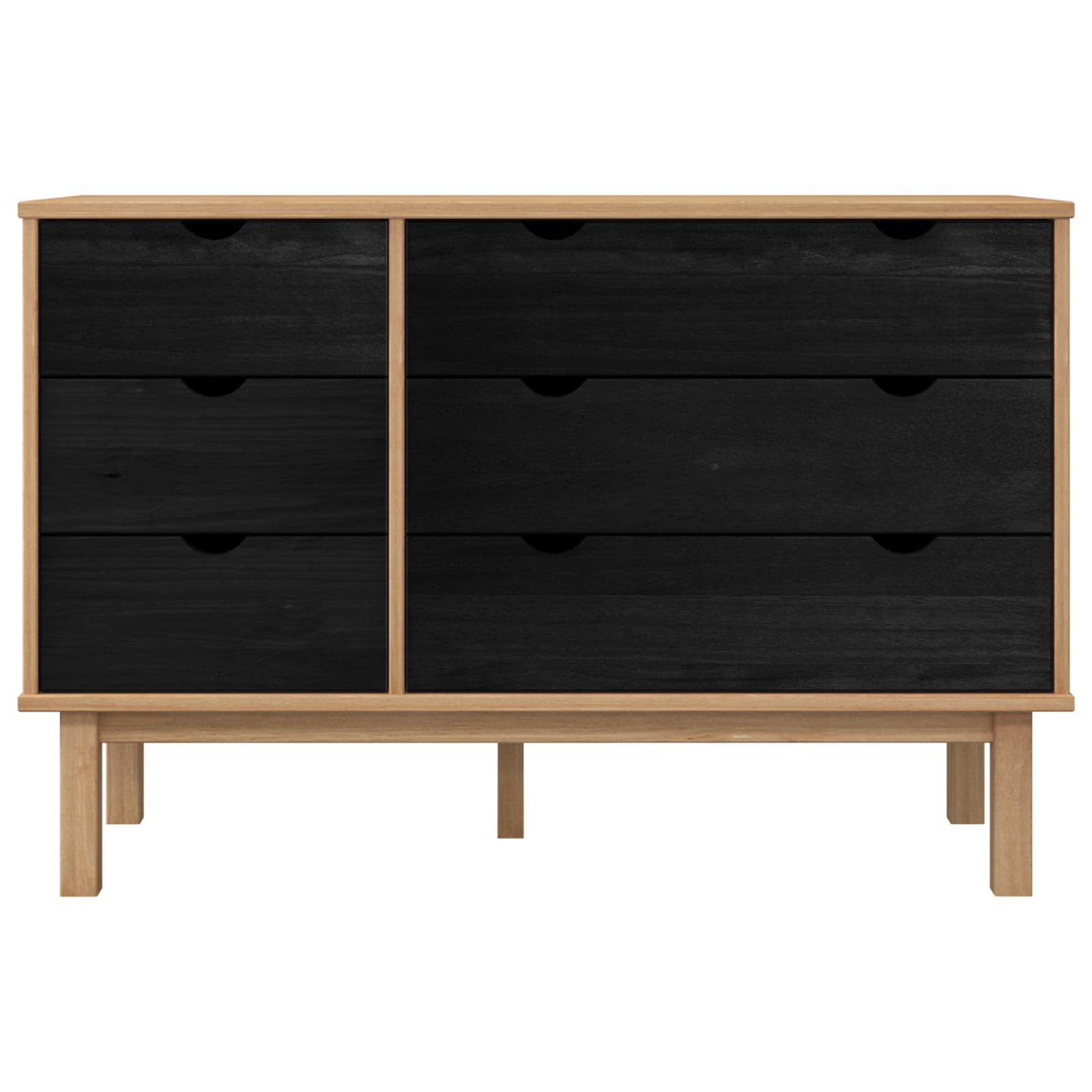 Schubladenschrank OTTA 111x43x73,5 cm Massivholz Kiefer
