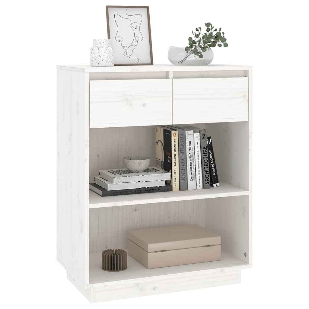 Beistellschrank 60x34x75 cm Massivholz Kiefer