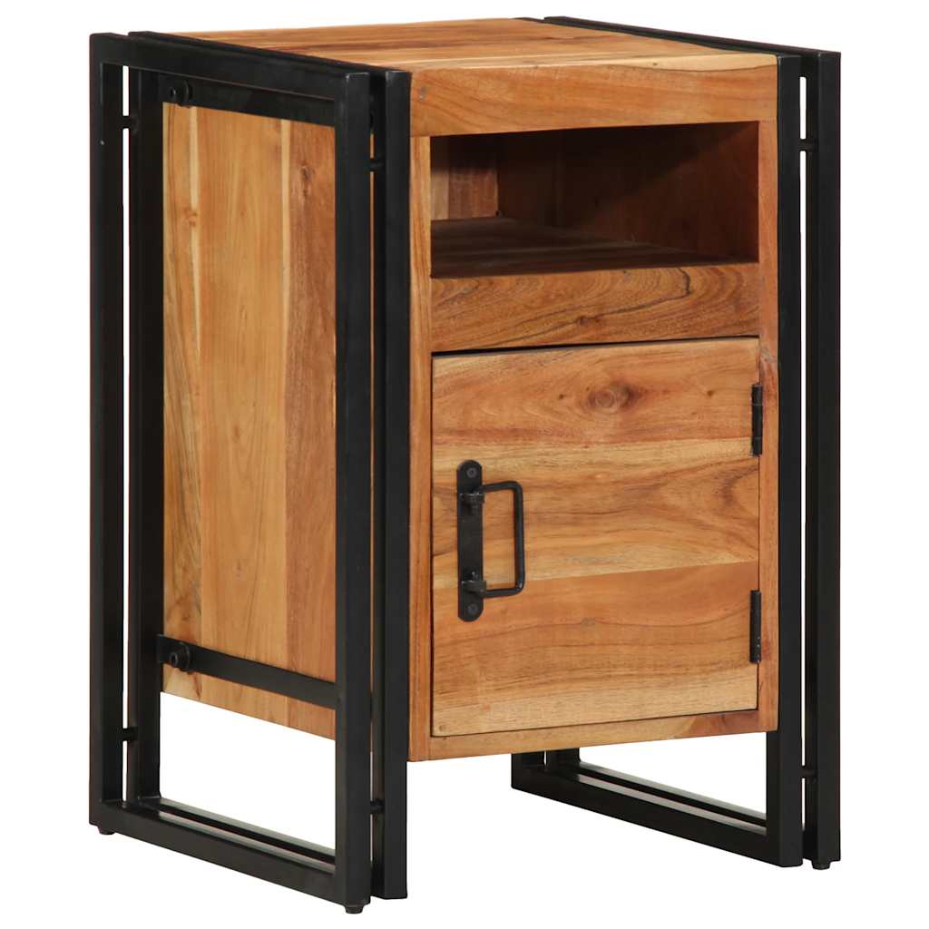Nachttisch 40x40x59 cm Altholz Massivholz