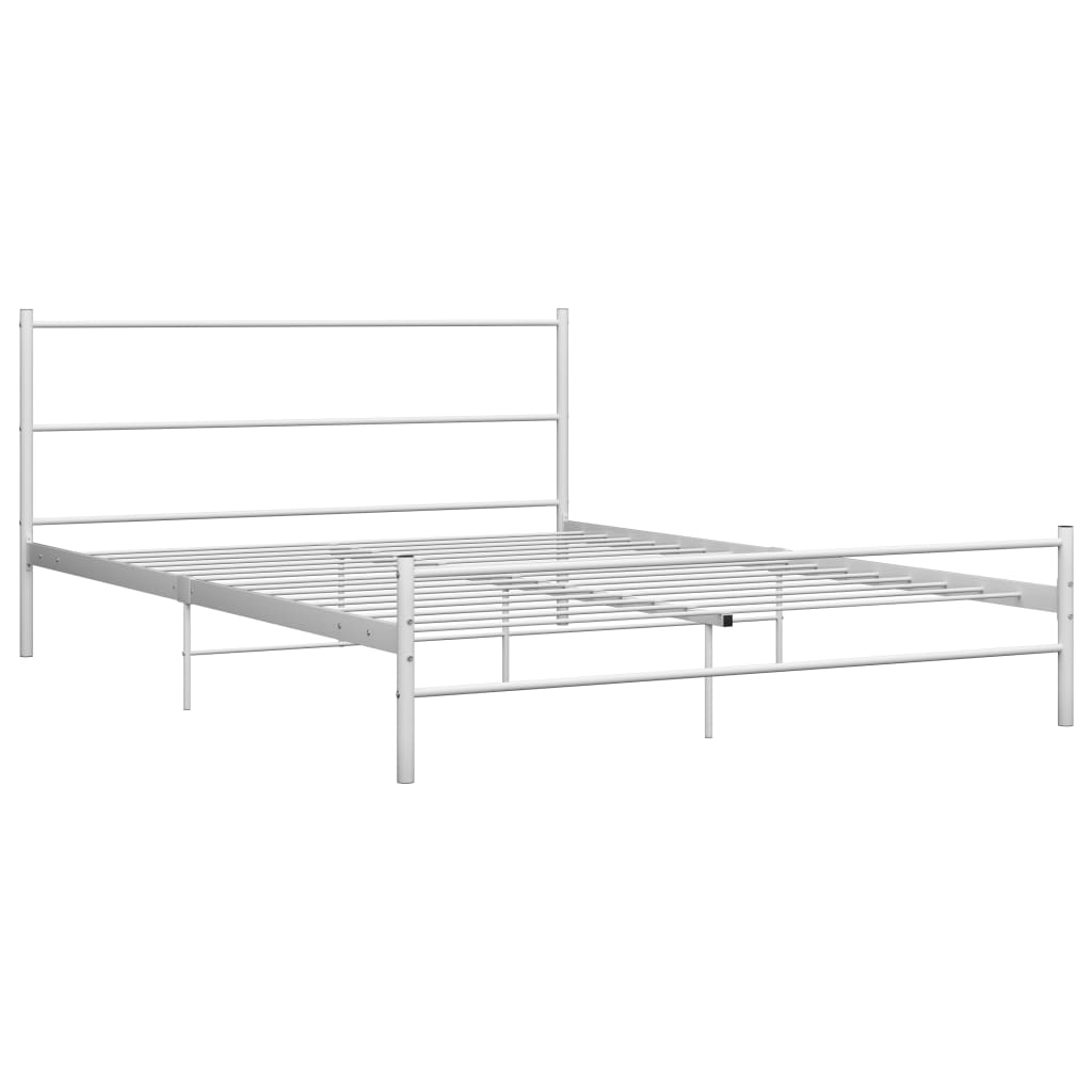 Bettgestell Grau Metall 180×200 cm