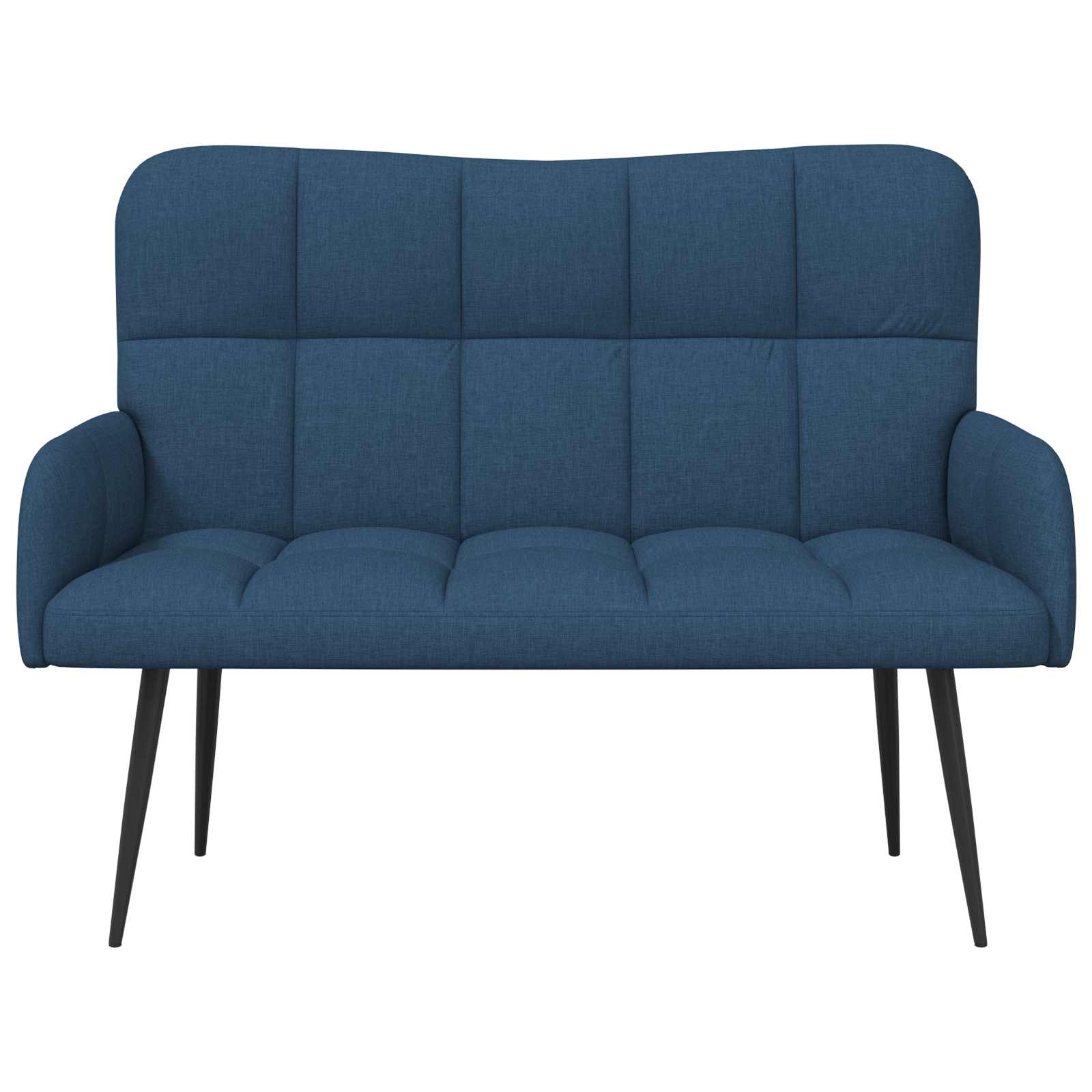 2-Sitzer Sofa Hellgrau 115 x 61 x 87 cm Stoff
