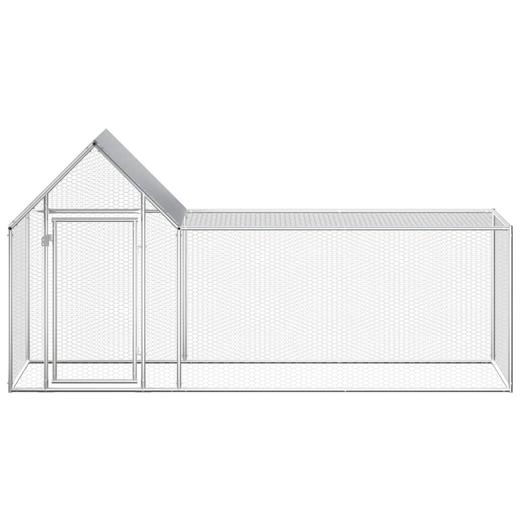 Hühnerstall 2x1x1,5 m Verzinkter Stahl