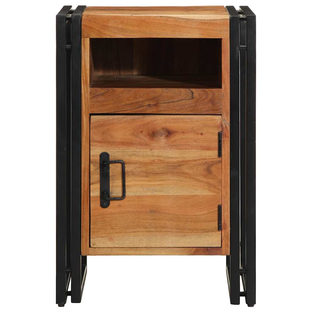 Nachttisch 40x40x59 cm Altholz Massivholz
