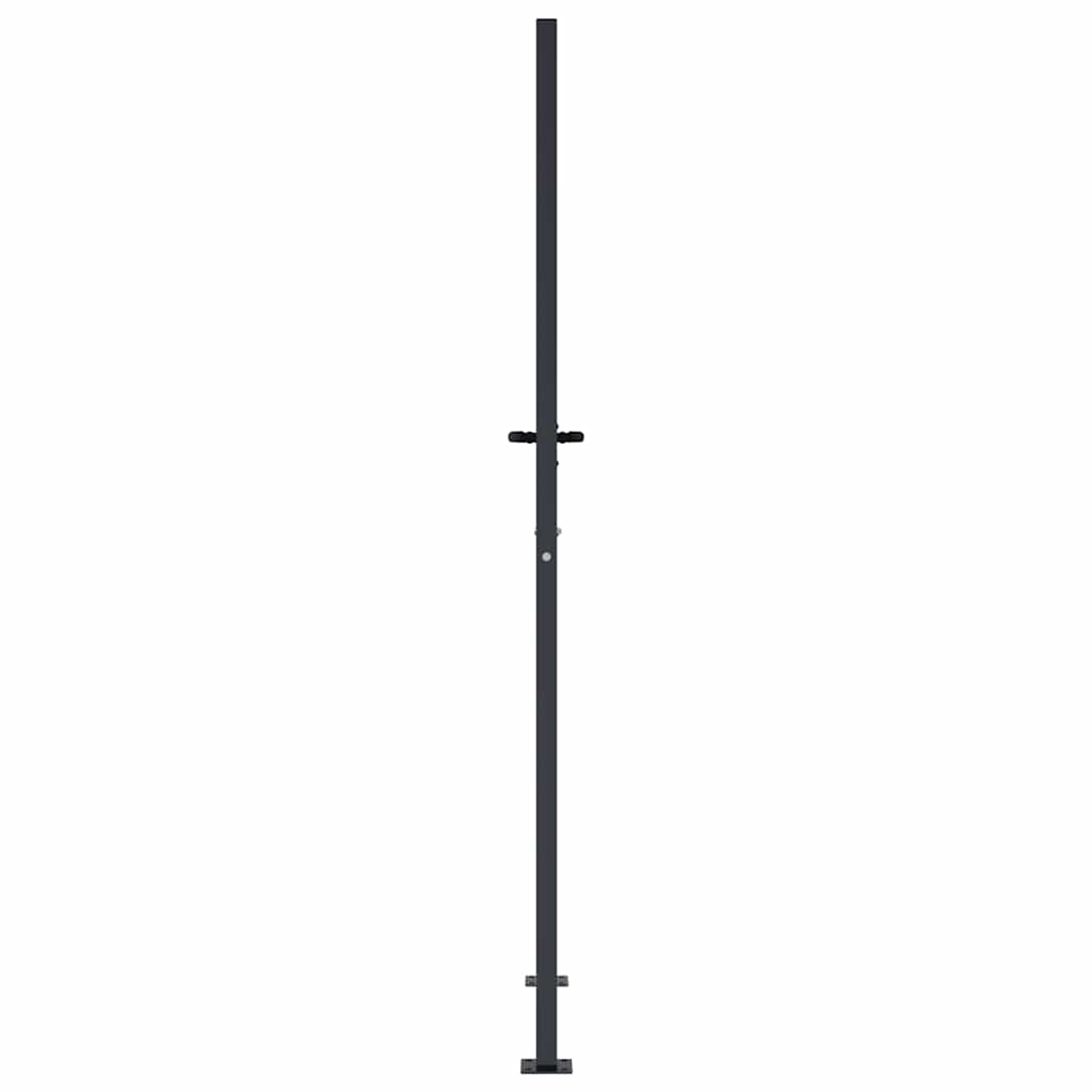 Gartentor Anthrazit 100x75 cm Stahl Bambus-Design