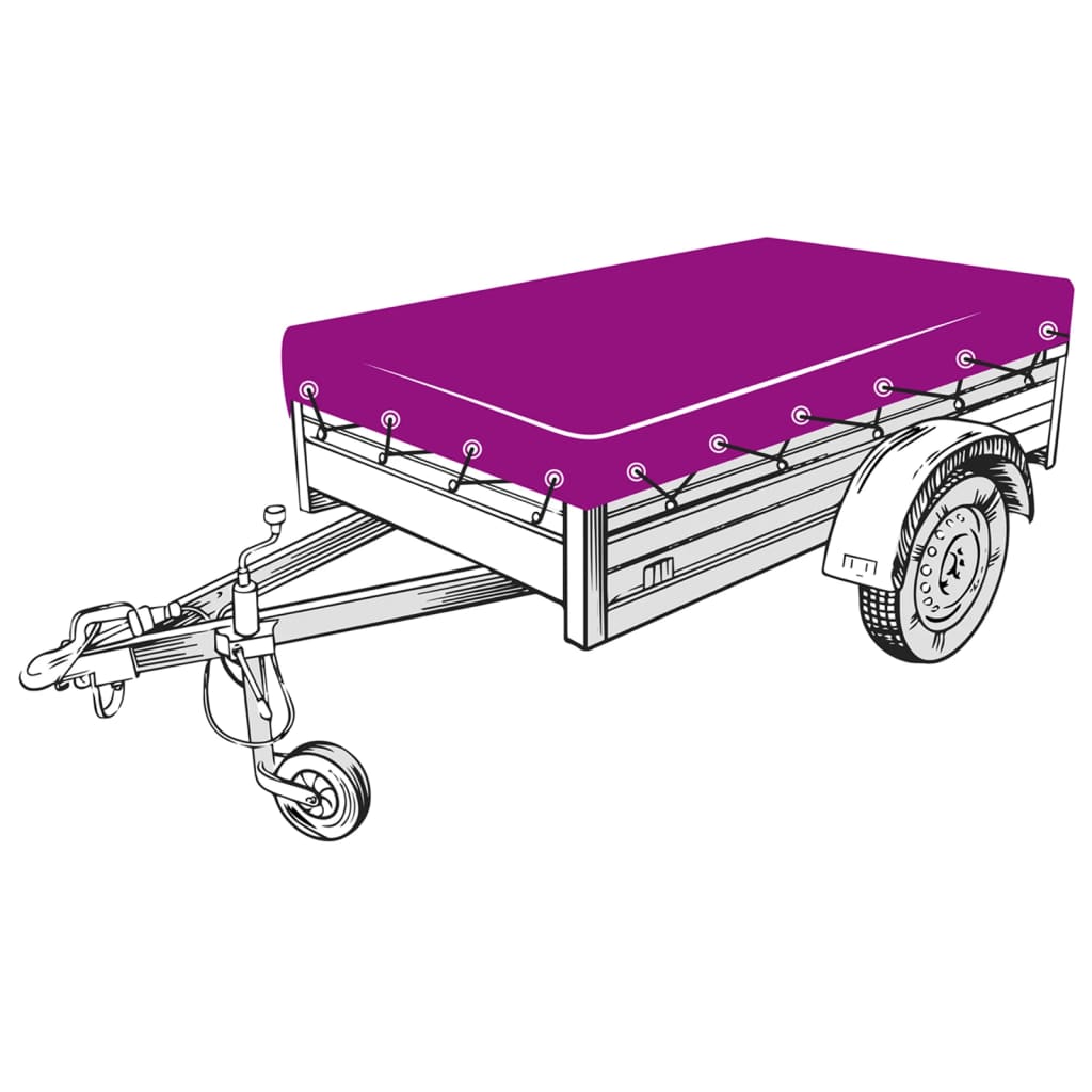 Anhängernetz HDPE 1,5x2,2 m Schwarz