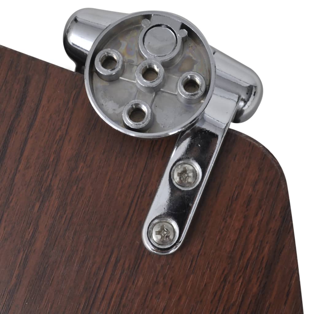 Toilettensitz MDF Deckel mit Absenkautomatik Design Weiß