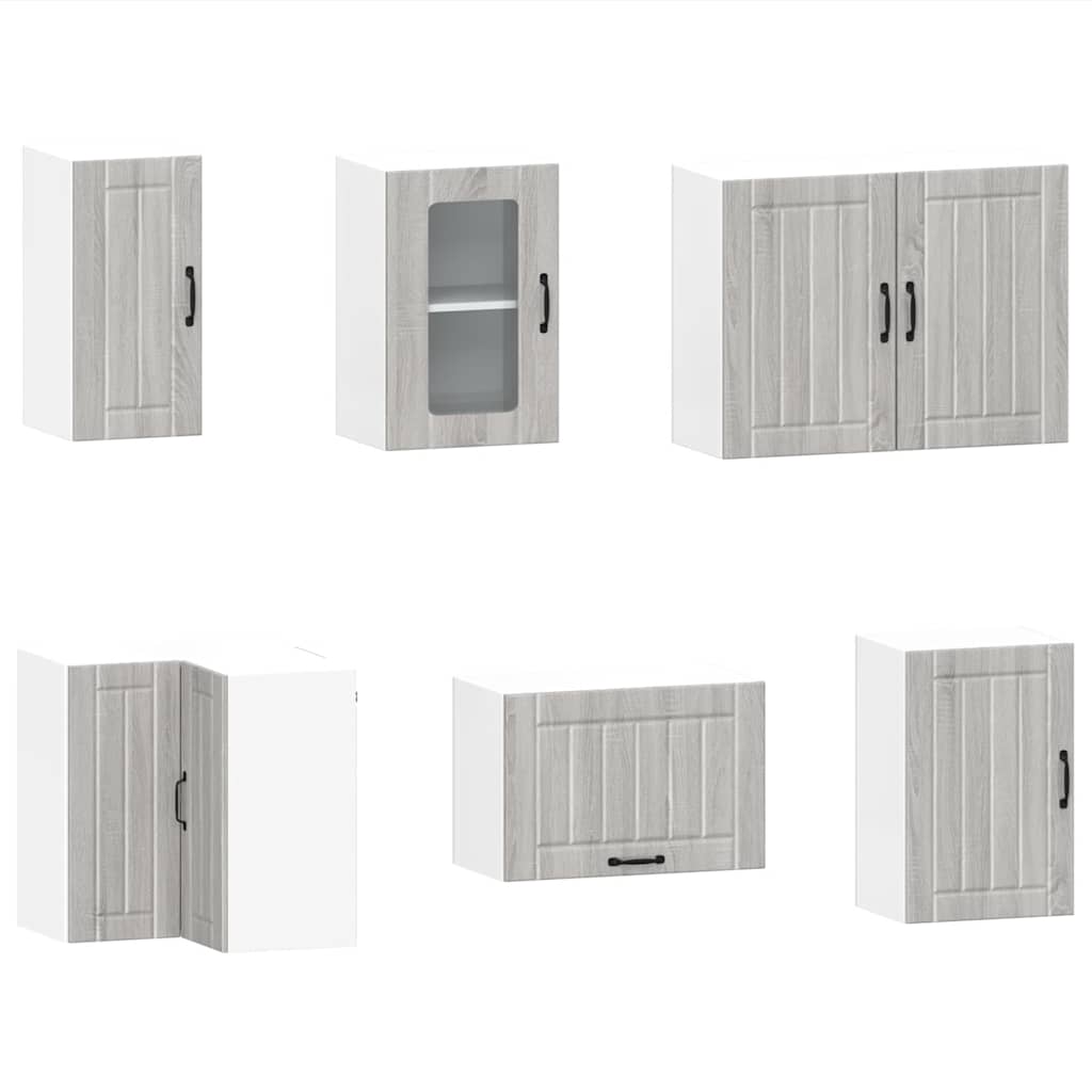 11-tlg. Küchenschrank-Set Lucca Weiß Holzwerkstoff
