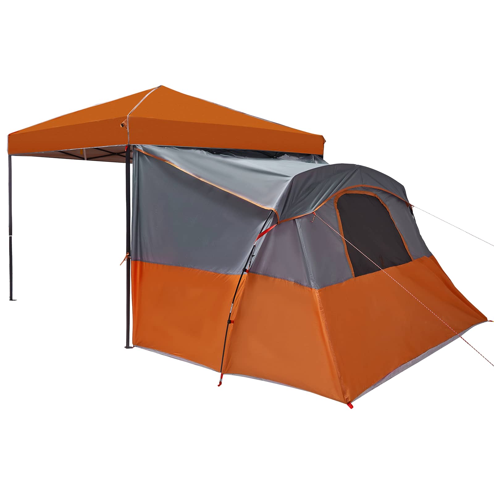 Camping-Zelt-Set mit Dach 2 pcs Blau Taffeta und Stoff