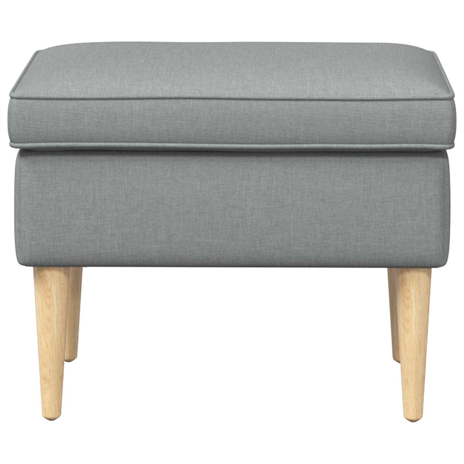 Hocker Hellgrau 55 x 35 x 41 cm Polyester