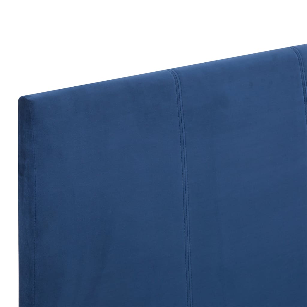Bettgestell Blau Stoff 160 x 200 cm