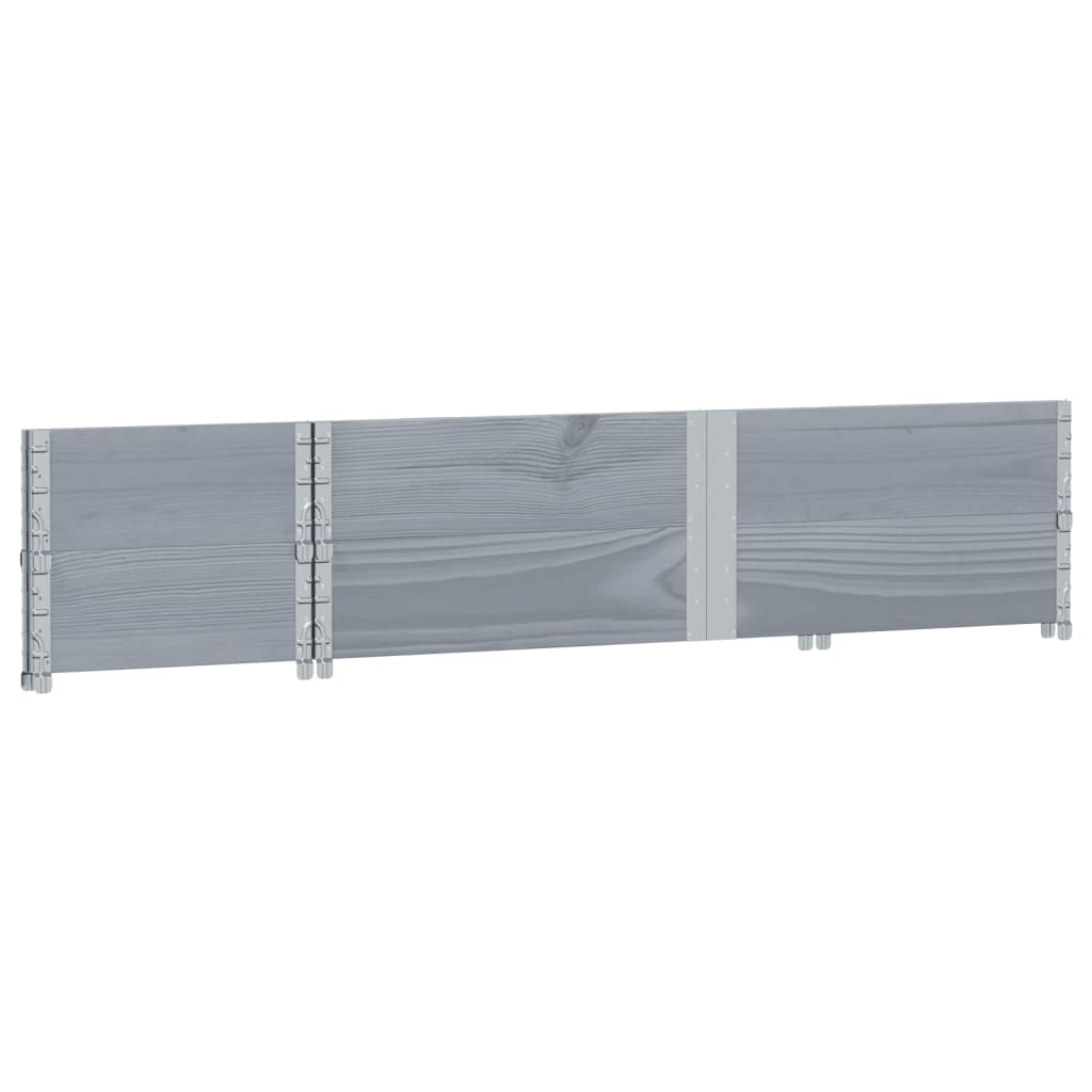 Pflanzkasten Grau 150x100 cm Massivholz Kiefer