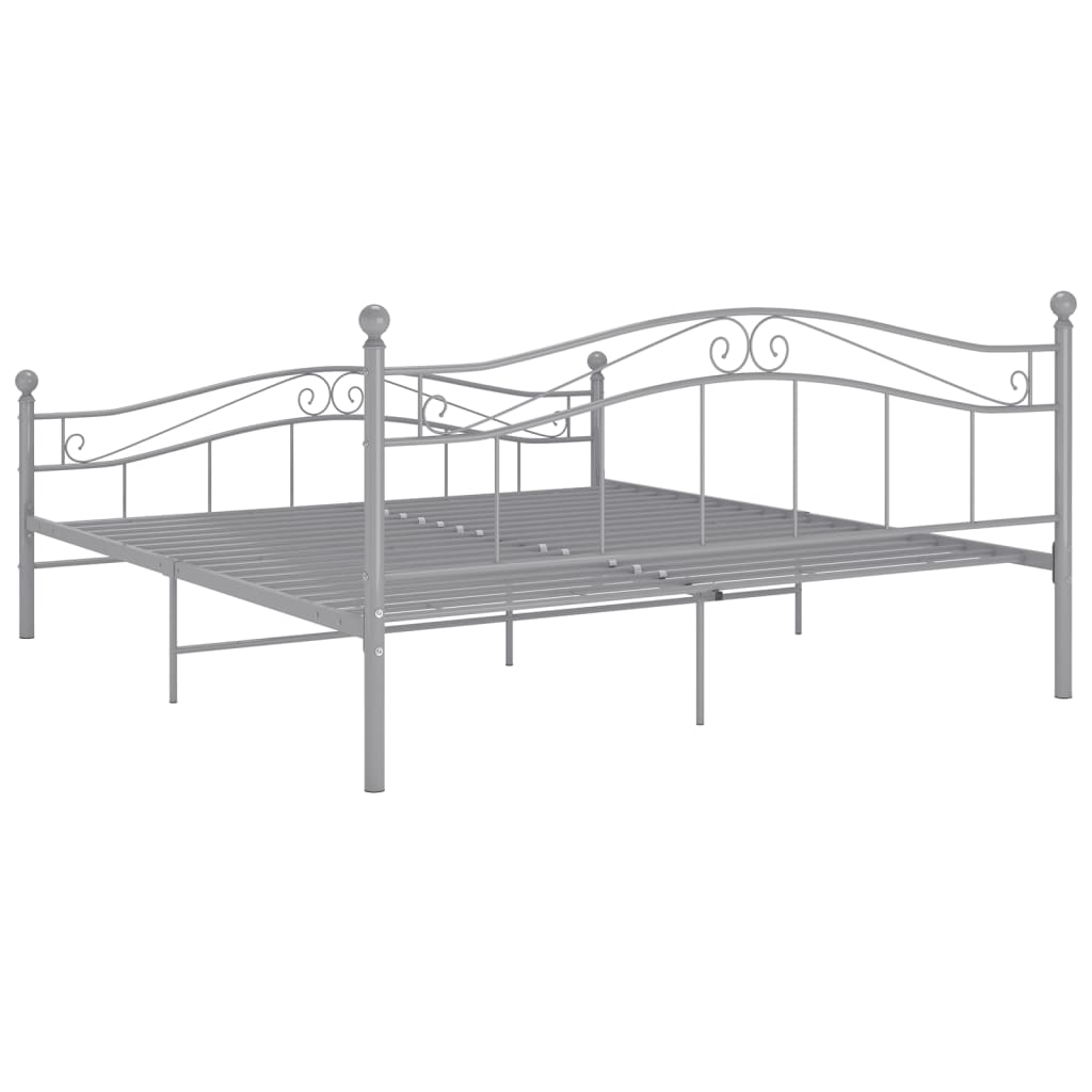 Bett Weiß Metall 120x200 cm