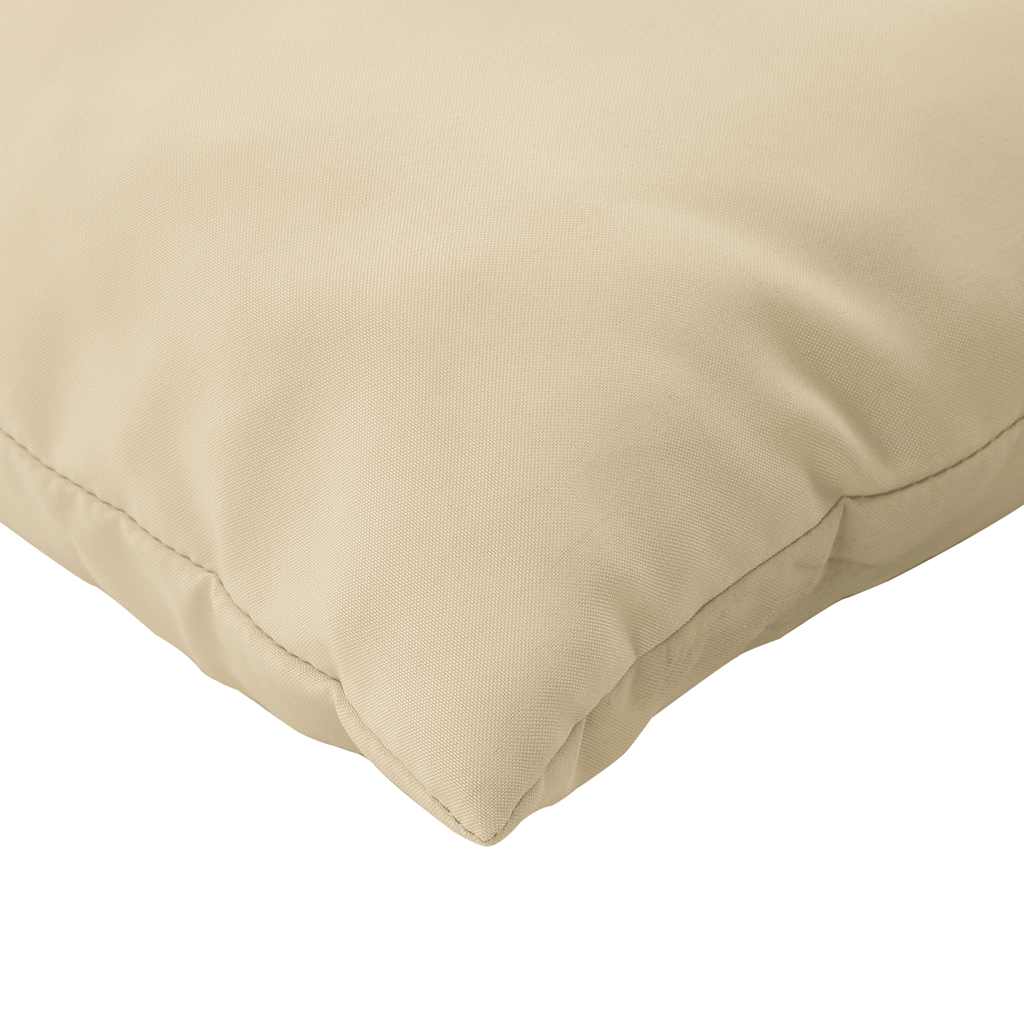 Palettenkissen 3-tlg. Taupe Stoff