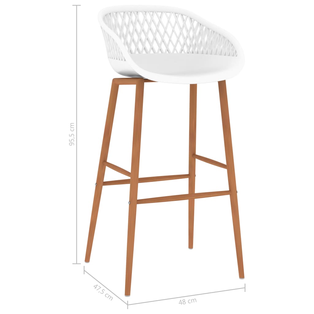 Barhocker 2 Stk. Schwarz